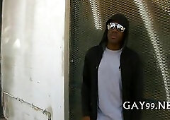 Hot white & black gay sex