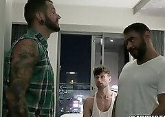 Double Anal Penetration with Two Stud Lovers