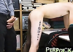 Skinny ShopLifter barebacked by a Cop