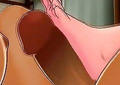 3D futanari babe's filling each other's tight ass holes hard