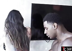 Rock Beauty Rocky Emerson Squirts During the time that Riding Ebony Shlong