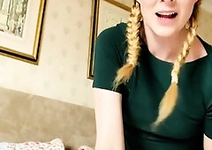 Amateur blonde having solo pleasure