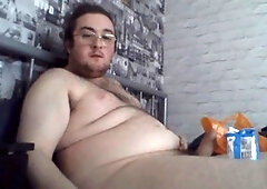 Belly bulge, gay european, wooly