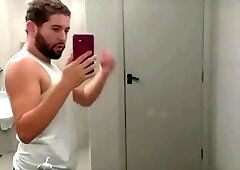 I nearly got caught unveiling myself in the gym douche, and the folks nearly caught me.