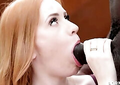 Rampant Redhead Kiara Lord Lovely Talks Hung Ebony Dong Into Spontaneous Screw Frenzy