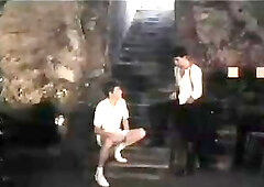 Horny gay guys fuck under ground