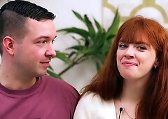 Young couple embarking on their first threeway adventure