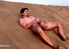 masturbate on a public bare beach while a homie is filming me