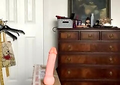 Naked fag sissy drew dildoed and and strokes cock untill cumshot