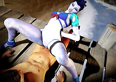 Widowmaker Sex on the Beach - Overwatch Porn Parody