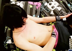 Aiden Riley Jerks Off His Salami And Load An Trickling Jizm