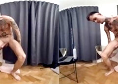 Cum solo mouth own, se masturba en directo, swallow in mouth