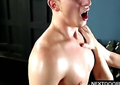 Muscular gays lick each others asses and bare fuck at the gym