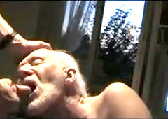 Grandpa Sucking Off a Hunk