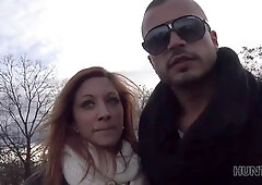 Hunt4k. impressive jenifer red satiates stranger and earns some currency