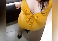 Crossdresser hawt costume hose and heels