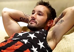 Twink gets bukkake cummed