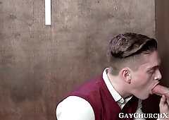 Skinny ass twink sucks big cock before kinky forbidden fuck