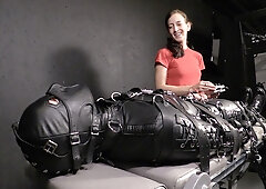 Electrical fantasies in latex perversions for horny lesbians