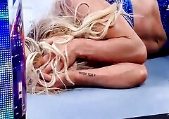Charlotte Flair nip slide live