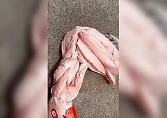 Pumping up a big blow up doll