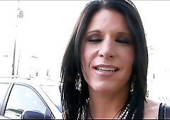 Dark-haired MILF Kendra Secrets gets fucked by BBC close to the car