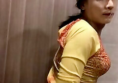 Sissy CD Saigon dancing in traditional long dress