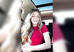 Taking my fresh peach toy throughout the drive thru!! Let's watch if I can order out of cumming 1st!