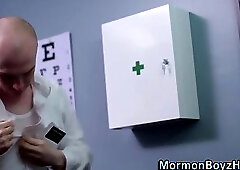 Uniform amateur ass toyed