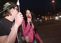 Meli is back on the street to find some random guys to have sex with! Who will tonight´s lucky winner?