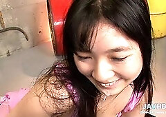 TSuna Kimura, Rui Akikawa & Hikaru Kirameki in a wild Asian gangbang compilation