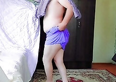 Arched back and biting lips from stunning ladyboy Crossdresserkitty