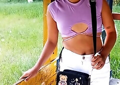 I chat with this cute girl Abbyfox400 and she invites me over for a wild night of fun