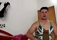 BIg cock in her asshole - Latina