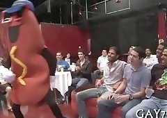 His ass fucked by stripper