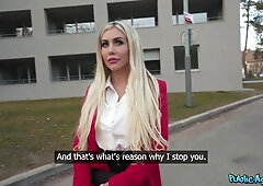 Public Agent Presents Buxom Blonde MILF Carla Boom - I Need More Money Baby! - Martin Gun