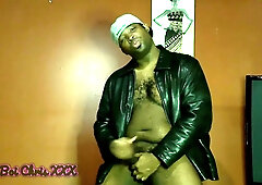 Leather BIG BLACK COCK Jock Wanks on stage Fellating Phat Blast on your faces