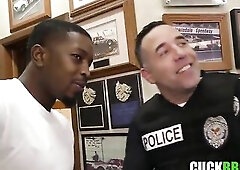 Police Officer Watching Wife Banged In All Holes By BBC Mechanic