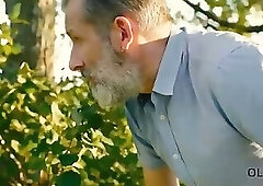 OLD4K. Girl can't resist sexual drive and gets drilled by old guy