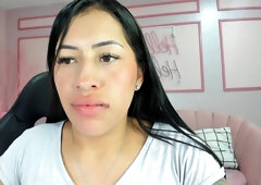 Brunette POV Dildo Deepthroat Sparks Wild Sensual Toy Heat