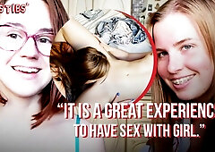 Ersties - Charming Sexy Girl Rita Makes Her First Lesbian Sex Video With Anca