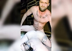 Large booty doggy position quickie