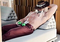 Fem Gyro Zeppeli Screws Johnny and Gets Cum in Her Throat - JoJo's Extraordinary Adventure Cosplay