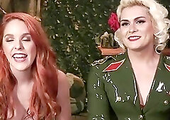 Redhead Amarna Miller gets her hairy cunt plowed by a tranny