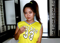 Adorable Thai BBW whore banged hard from behind after sucking a big cock