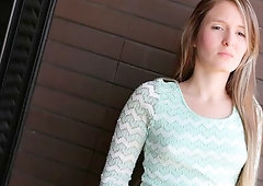 Sweetheart with innocent eyes Catalina Bolivar rammed by an athlete