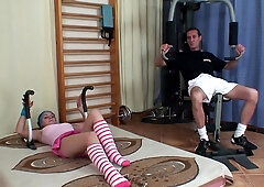 19 Year Old Teen Gets Fucked By Her Gym Teacher