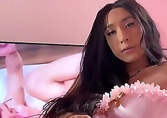 Pretty girls masturbate to porn