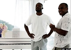 BLACKED Breathtaking Blond Kelly Collins Gets Spit-Roasted By 2 Giant BBCs