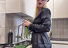 Perversions in the CrazyWifeSlut's kitchen